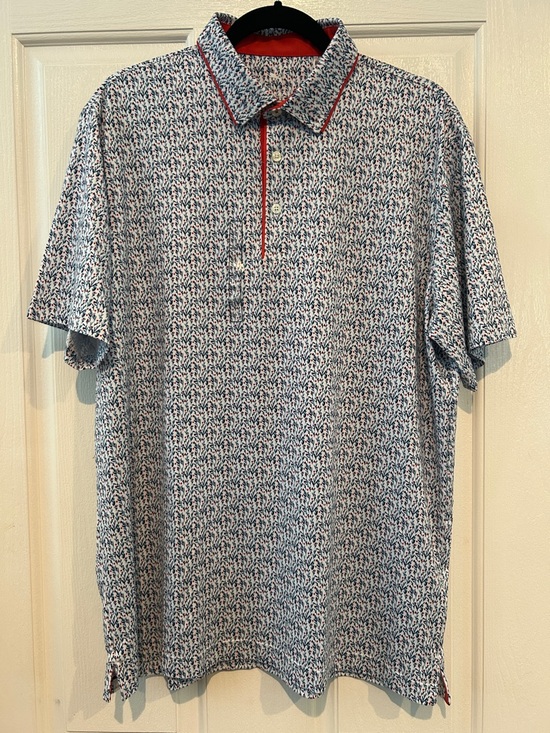 Puma Other - Puma White/Navy/Red Cloudspin Branch Polo